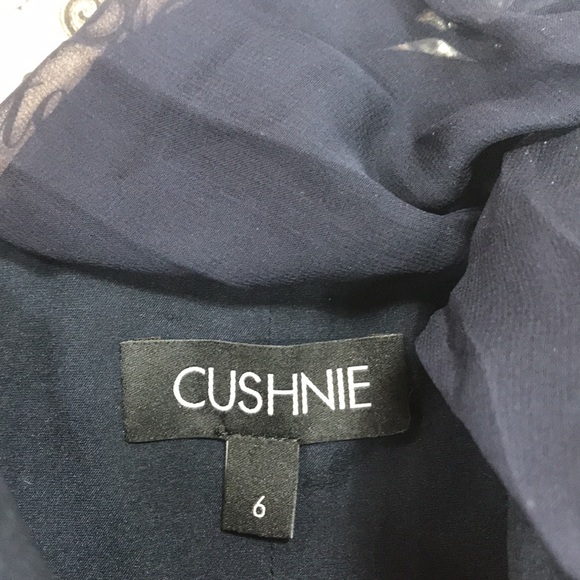 Cushnie Draped Chiffon OverlayOne-shoulder Dress - Picture 13 of 14